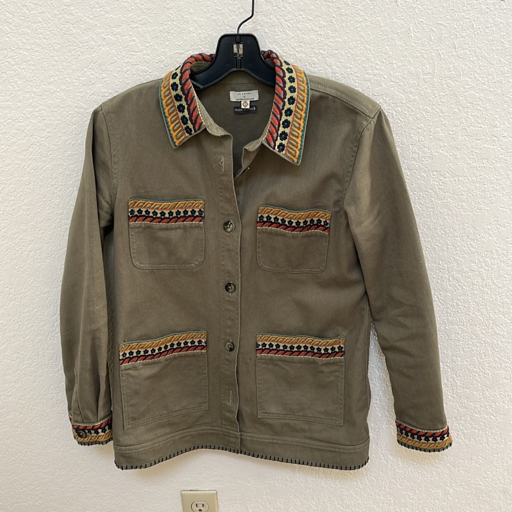 Anthropologie Green Jacket